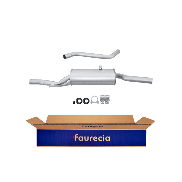 Rear Muffler - Rear Silencer FAURECIA Kit Easy2Fit for VW Polo