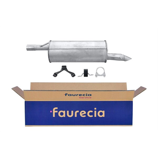 Rear Muffler - Rear Silencer FAURECIA Kit Easy2Fit for e.g. VW Passat