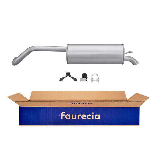 Rear Muffler - Rear Silencer FAURECIA Kit Easy2Fit for e.g. SEAT Ibiza