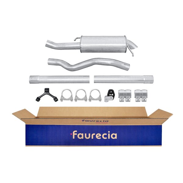 Endschalldämpfer Auspuff Exhaust System FAURECIA Kit Easy2Fit