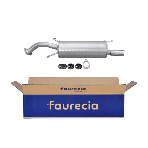 Rear Muffler - Rear Silencer FAURECIA Kit Easy2Fit for e.g. VOLVO S40