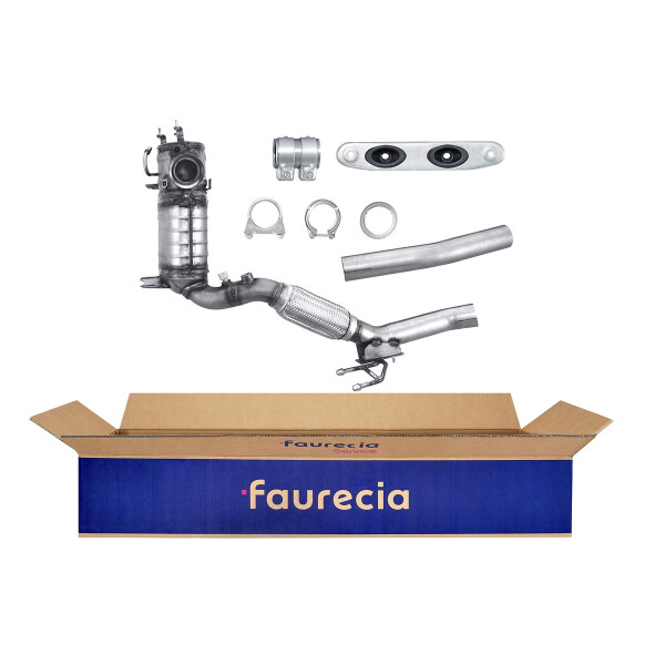 Soot/Particulate Filter Exhaust System Euro 5 FAURECIA for e.g. VW GOLF