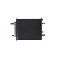 Air conditioning condenser with dryer pipes parallel MAHLE for e.g. FIAT 124