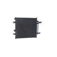 Air conditioning condenser with dryer pipes parallel MAHLE for e.g. FIAT 124