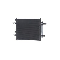 Air conditioning condenser with dryer pipes parallel MAHLE for e.g. FIAT 124