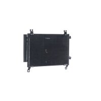 Condenser air conditioning with dryer tubes parallel...