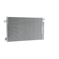 Air conditioning condenser with dryer pipes parallel MAHLE for e.g. FIAT 500e