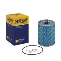 Oil filter insert Ø56mm Ø120mm HENGST FILTER for e.g. MERCEDES-BENZ NG