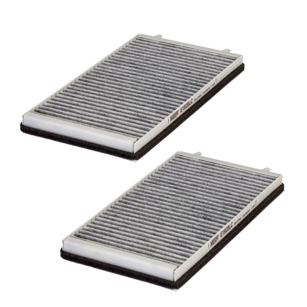 Cabin air filter activated carbon 328-172mm 30mm HENGST FILTER for e.g. BMW 7