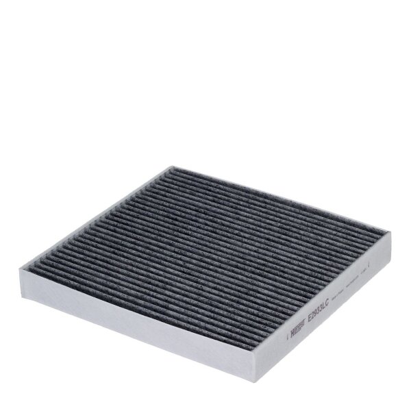 Activated carbon filter 245-234mm 30mm HENGST FILTER for e.g. BMW Z4 Roadster