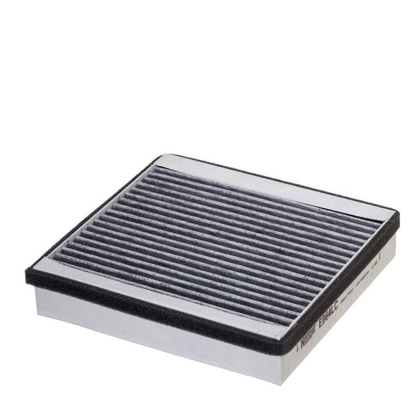Cabin air filter activated carbon 201-211mm 40mm HENGST FILTER for e.g. SMART