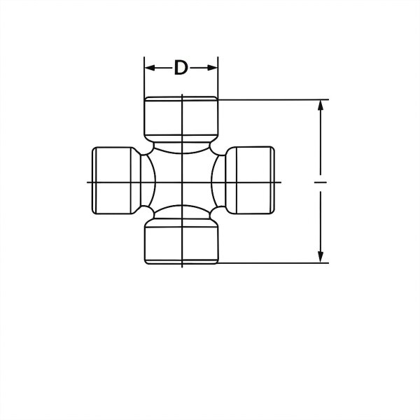 Joint Propshaft Universal Joint Ø 24mm with grease lubrication 40mm LÖBRO