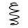 Suspension spring front axle coil spring Ø151mm SPIDAN for e.g. VW Passat