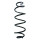 Suspension spring rear axle coil spring Ø164mm SPIDAN for e.g.OPEL Grandland X