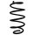 Suspension spring front axle coil spring Ø175mm SPIDAN for e.g. FORD Mondeo V