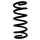 Suspension spring rear axle coil spring Ø134mm SPIDAN for e.g. FORD Mondeo V