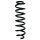 Suspension spring rear axle coil spring Ø101mm SPIDAN for e.g. OPEL Insignia