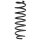 Suspension spring rear axle coil spring Ø104mm SPIDAN for e.g. HONDA Civic IX