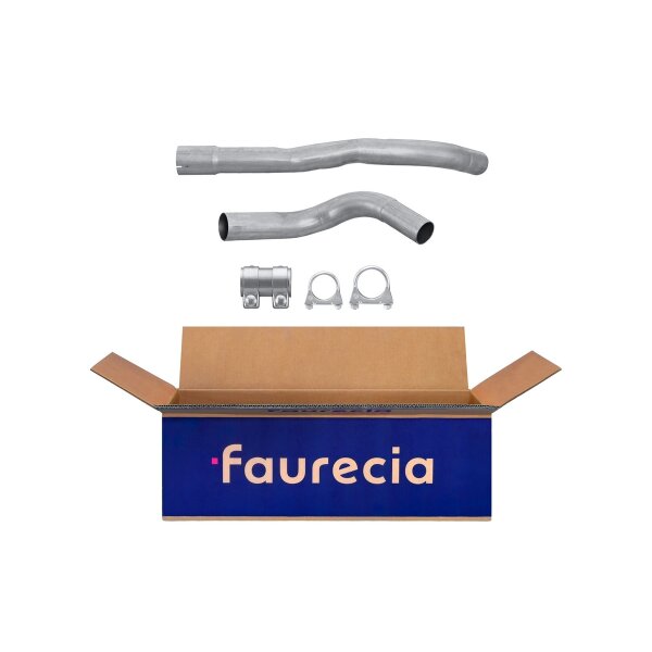 Exhaust Pipe Centre FAURECIA Kit Easy2Fit for e.g. FIAT 500 C