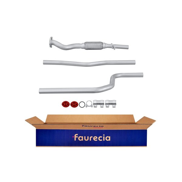 Exhaust Pipe Centre Mid-Pipe FAURECIA Kit Easy2Fit for e.g. FORD Ka