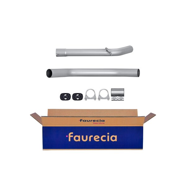 Exhaust Pipe Centre FAURECIA Kit Easy2Fit for e.g. PEUGEOT 407