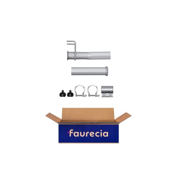 Exhaust Pipe Centre Mid-Pipe Exhaust System FAURECIA Kit Easy2Fit