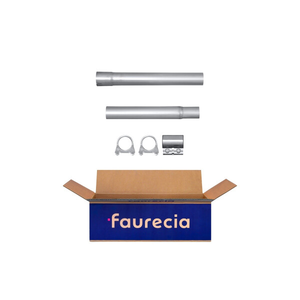 Exhaust Pipe Centre Mid-Pipe FAURECIA Kit Easy2Fit for e.g. VW Golf