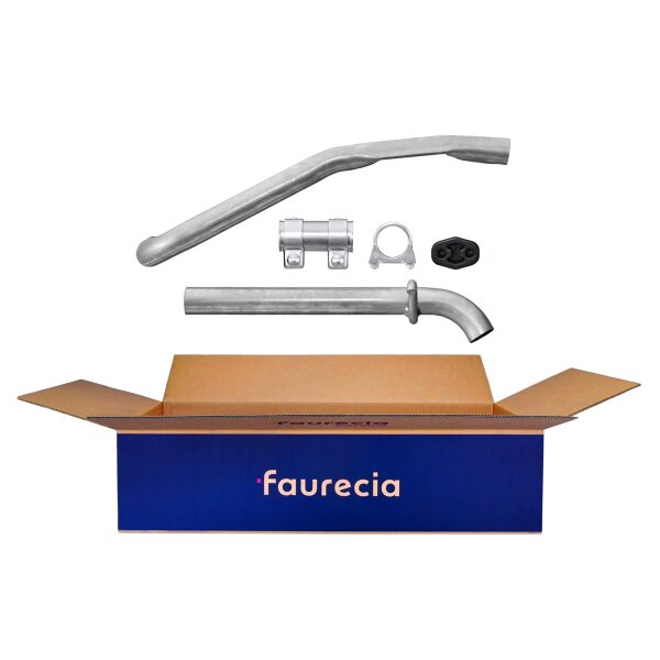 Exhaust Pipe Rear Exhaust System FAURECIA Kit Easy2Fit for e.g. SEAT Mii