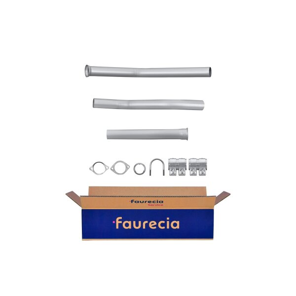 Abgasrohr Easy2Fit mit Anbauteilen HELLA für MERCEDES 124 Stufenheck