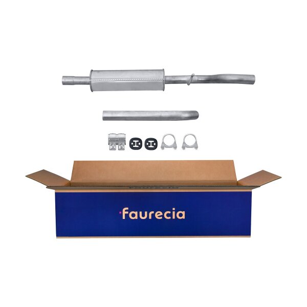 Front Muffler - Front Silencer FAURECIA Kit Easy2Fit for e.g. AUDI A3