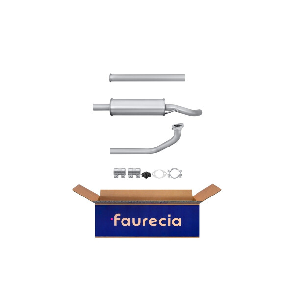 Front Muffler - Front Silencer FAURECIA Kit Easy2Fit for e.g. HYUNDAI Getz