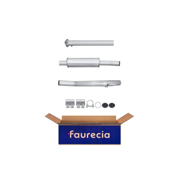Front Muffler - Front Silencer FAURECIA Kit Easy2Fit for e.g. FORD Mondeo