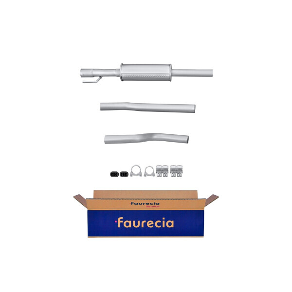 Front Muffler - Front Silencer FAURECIA Kit Easy2Fit for e.g. OPEL Astra