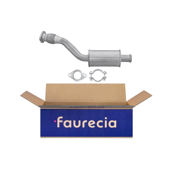 Front Muffler - Front Silencer Exhaust System FAURECIA Kit Easy2Fit