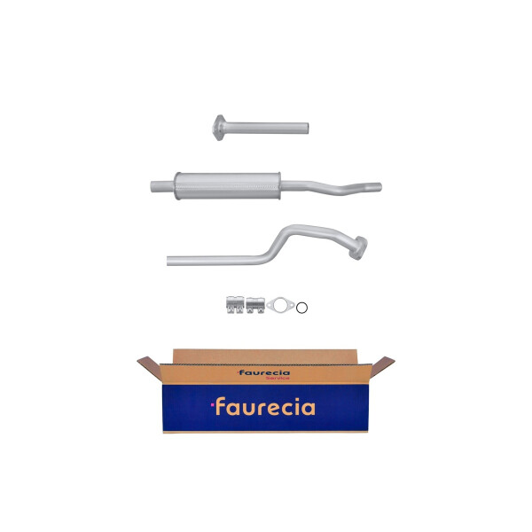 Front Muffler - Front Silencer FAURECIA Kit Easy2Fit for e.g. NISSAN Almera