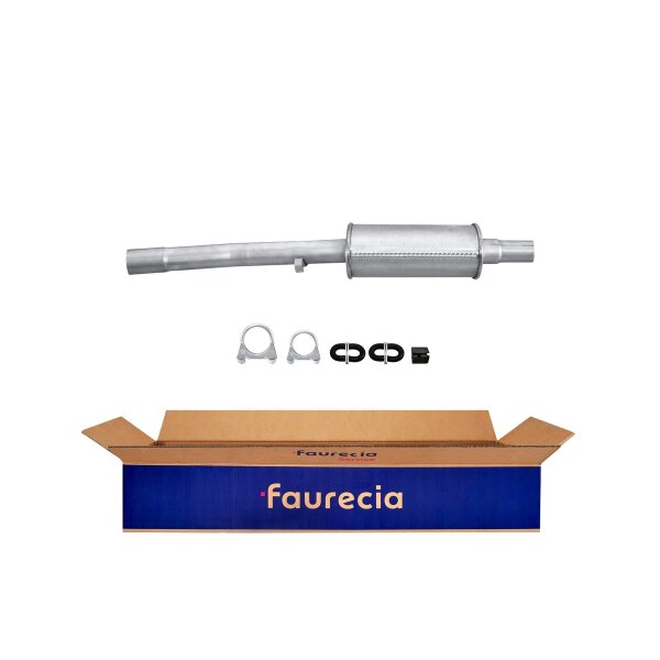 Front Muffler - Front Silencer FAURECIA Kit Easy2Fit for e.g. RENAULT 18