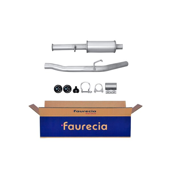 Front Muffler - Front Silencer FAURECIA Kit Easy2Fit for RENAULT Kangoo