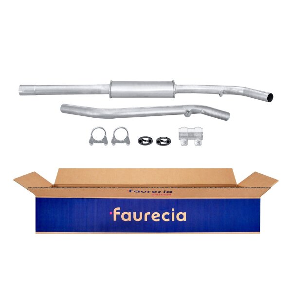 Front Muffler - Front Silencer FAURECIA Kit Easy2Fit for e.g. DACIA Logan