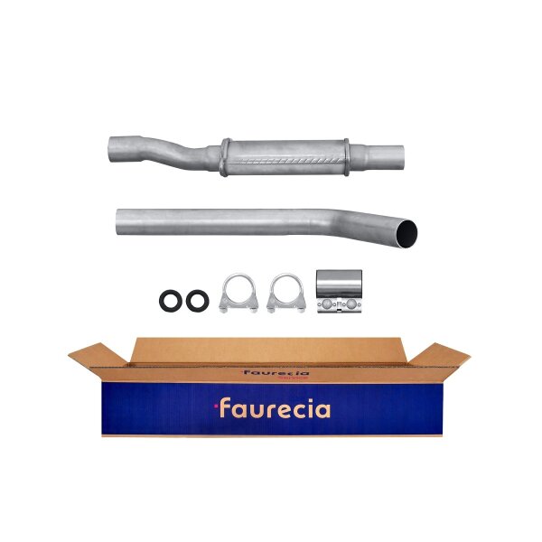 Front Muffler - Front Silencer FAURECIA Kit Easy2Fit for e.g. RENAULT Megane