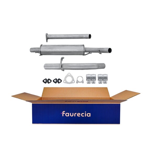 Front Muffler - Front Silencer FAURECIA Kit Easy2Fit for e.g. SKODA Favorit
