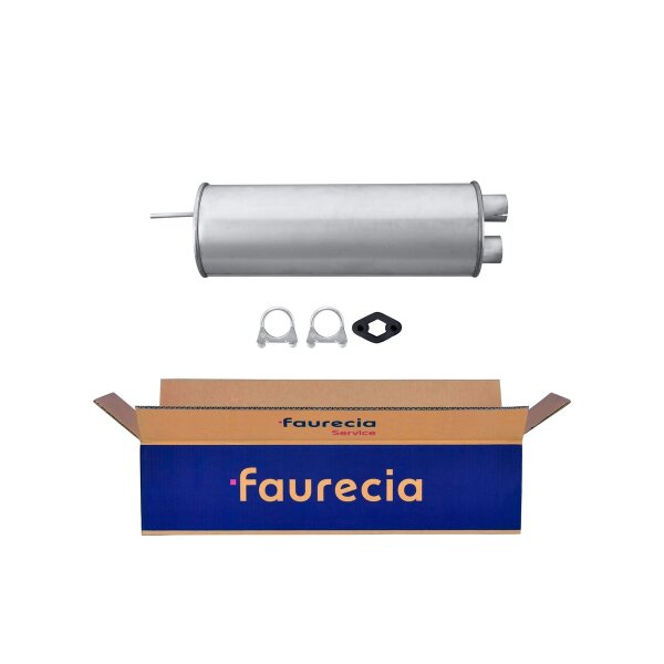 Center Muffler - Centre Silencer FAURECIA Kit Easy2Fit for e.g. CITROËN BX