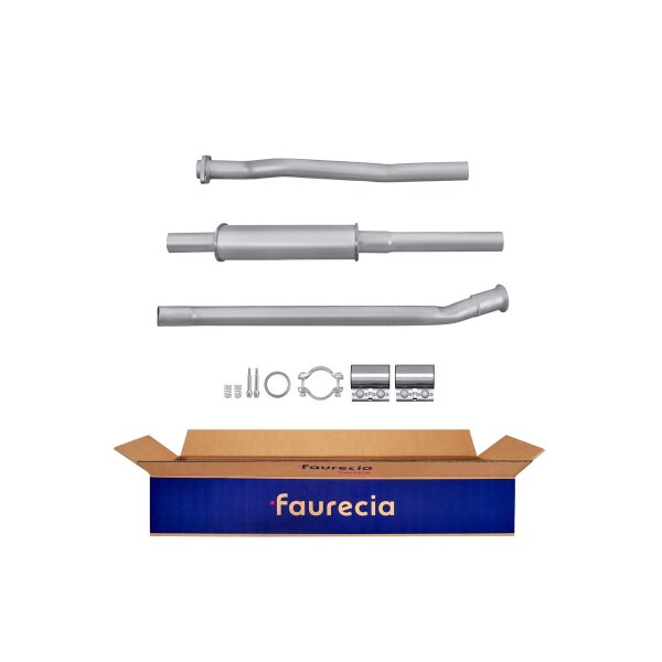 Mittelschalldämpfer FAURECIA Kit Easy2Fit für u.a. CITROËN AX