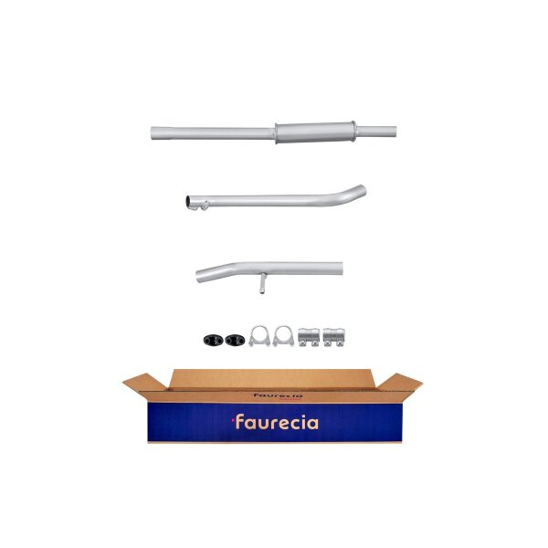 Centre Muffler FAURECIA Kit Easy2Fit for e.g. DACIA Logan MCV