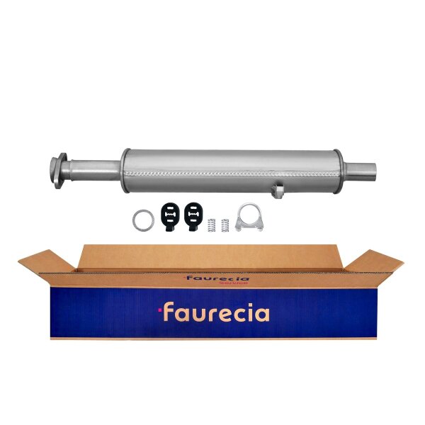 Center Muffler - Centre Silencer FAURECIA Kit Easy2Fit for e.g. FIAT Tempra