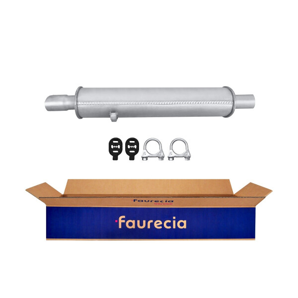 Center Muffler - Centre Silencer FAURECIA Kit Easy2Fit for e.g. FIAT Tipo
