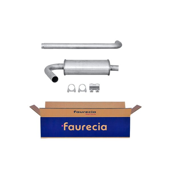 Center Muffler - Centre Silencer FAURECIA Kit Easy2Fit for e.g. FIAT Duna
