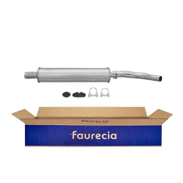 Center Muffler - Centre Silencer FAURECIA Kit Easy2Fit for e.g. FIAT Punto