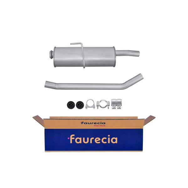 Center Muffler - Centre Silencer Exhaust System FAURECIA Kit Easy2Fit