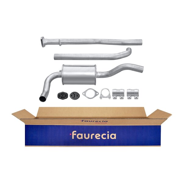 Center Muffler - Centre Silencer FAURECIA Kit Easy2Fit for e.g. FORD Fiesta