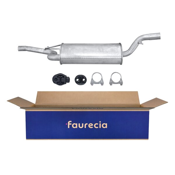 Center Muffler - Centre Silencer FAURECIA Kit Easy2Fit for e.g. FORD Focus